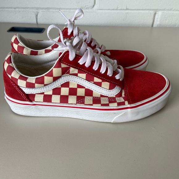 Red And White Checker Vans